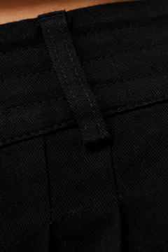 Черные брюки с высокой посадкой из хлопка для casual образов Панда 106060w черный - фото 4