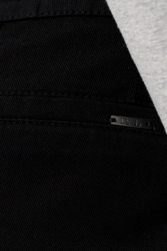 Черные брюки с высокой посадкой из хлопка для casual образов Панда 106060w черный - фото 5