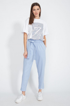 Футболка на каждый день с длинным рукавом и высоким воротником Kivviwear 4034.18 - фото 4