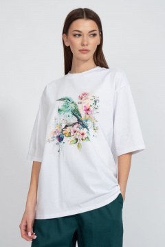 Футболка на каждый день с длинным рукавом из хлопка Kivviwear 4034.19 - фото 1