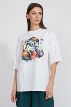 Футболка на каждый день с длинным рукавом из хлопка Kivviwear 4034.20 - фото 1