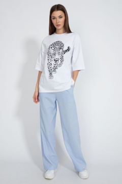 Футболка хлопковая с удлинённым рукавом для повседневной носки Kivviwear 4034.23 - фото 3