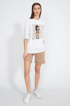 Футболка хлопковая с удлинённым рукавом для ежедневного ношения Kivviwear 4034.29 - фото 4