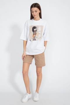 Футболка хлопковая с удлинённым рукавом для ежедневного ношения Kivviwear 4034.29 - фото 3