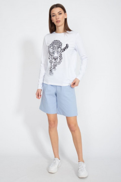 Лонгслив классический из трикотажа хлопка на каждый день Kivviwear 4061.43 - фото 5