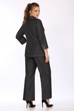 Широкие брюки и жакет с накладными карманами и резинкой Matini 1.1444 графит - фото 4