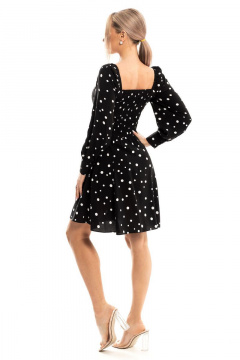 Платье на каждый день с цветочным принтом Golden Valley 4928 черный - фото 3