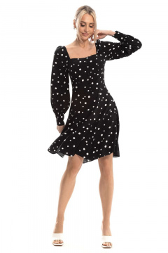 Платье на каждый день с цветочным принтом Golden Valley 4928 черный - фото 2