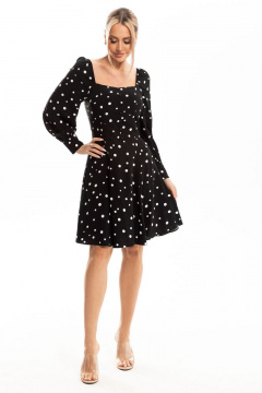 Платье на каждый день с цветочным принтом Golden Valley 4928 черный - фото 1