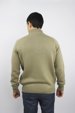 Зеленый джемпер реглан из трикотажа демисезонный Полесье С5107-21 1С1341-Д43 170,176 льняной_темный - фото 3