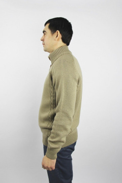 Зеленый джемпер реглан из трикотажа демисезонный Полесье С5107-21 1С1341-Д43 170,176 льняной_темный - фото 2