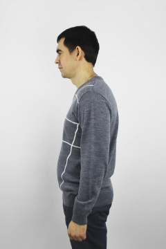 Джемпер с обтягивающим силуэтом из трикотажа с V-образным вырезом Полесье С5629-20 0С8583-Д43 170,176 туча - фото 2