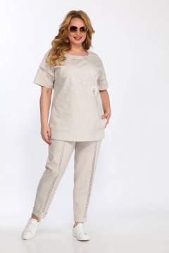 Брюки, туника LaKona 11378 льняной_с_одуванчиками- - фото 1