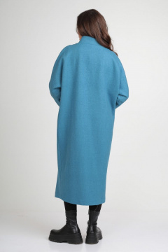 Пальто Michel chic 358 бирюзовый - фото 3