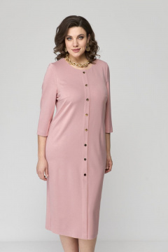 Платье из трикотажа с карманами и разрезом 111 см Орхидея 1219 - фото 2