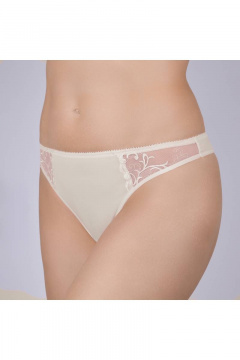 Трусы-стринги из эластичного полотна с вышивкой Verally 1118-2 этуаль - фото 1