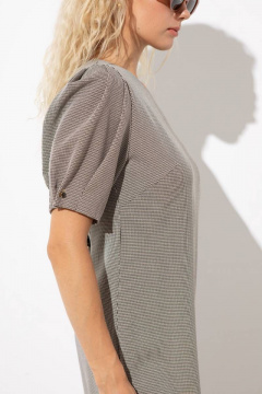 Платье на каждый день бежевое с вытачками и складками Femme & Devur 80160 1.32F(170) - фото 4