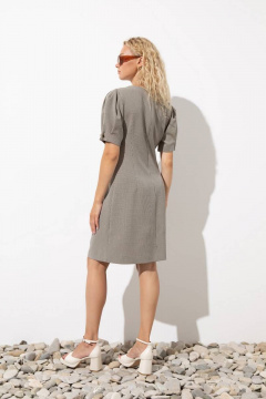 Платье на каждый день бежевое с вытачками и складками Femme & Devur 80160 1.32F(170) - фото 3