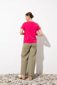 Джемпер с печатью из хлопка и трикотажа, прямой крой Femme & Devur 30724 1.43F(170) - фото 4