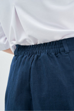 Свободные брюки из льна с карманами на каждый день Art Ribbon M3813B_3 - фото 3