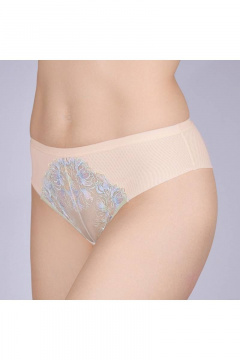 Трусы из кружевного трикотажа с высокой посадкой Verally 1187-1 лайм - фото 3