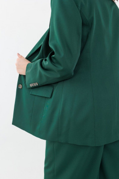 Брюки и жакет костюм архитектурного кроя палаццо Anelli 1190 зеленый - фото 4