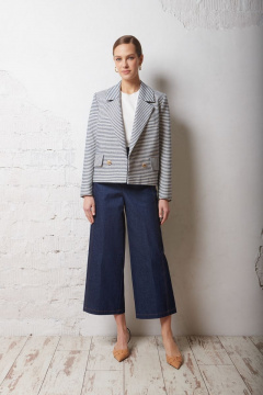 Синие джинсовые брюки для повседневной носки DAVYDOV 6208 - фото 1