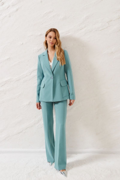 Брюки полуприлегающего силуэта из полотна небо лето ANNETE A344 - фото 1