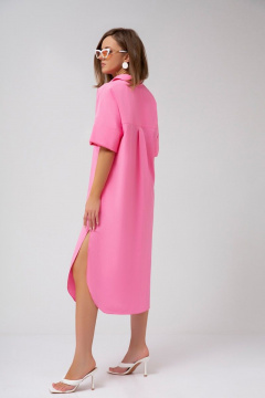 Платье свободное с планкой, пуговицами и карманами Mixan 5032/1 - фото 3