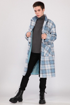 Пальто свободного кроя на каждый день из шерсти и ткани Angelina & Сo 777 - фото 5