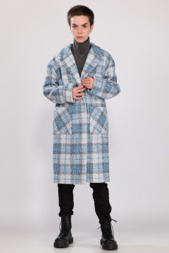 Пальто свободного кроя на каждый день из шерсти и ткани Angelina & Сo 777 - фото 4