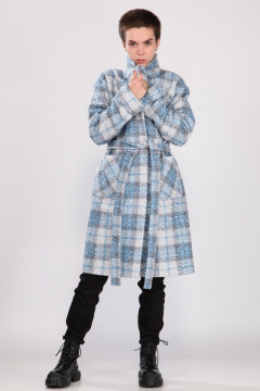 Пальто свободного кроя на каждый день из шерсти и ткани Angelina & Сo 777 - фото 2