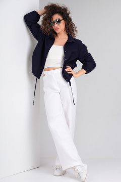 Брюки, рубашка DOGGI 2828/1 синий+белый - фото 1