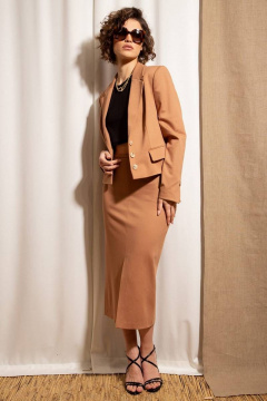 Жакет Nova Line 10420 бежевый - фото 4