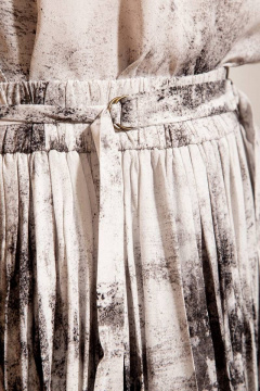 Юбка из вискозы и трикотажа с абстрактным принтом Nova Line 3793 серый - фото 4