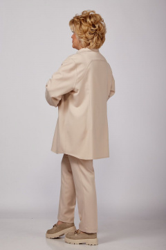 Брюки и Рубашка из текстиля свободного кроя для делового образа Djerza 2166 беж - фото 2