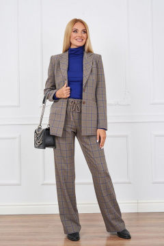 Классический деловой комплект из жакета, брюк и джемпера Azzara 827В - фото 1