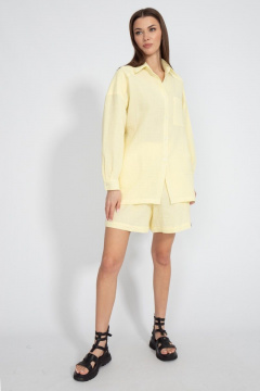 Тканевый костюм рубашка и шорты из хлопка Kivviwear 41264129.03 - фото 1