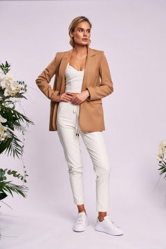 Топ-биюстье из экокожи на широких бретелях KaVaRi 5001.4 молочный - фото 5