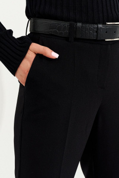 Элегантные брюки со стрелками из костюмной ткани Ketty К-01960 черный - фото 5