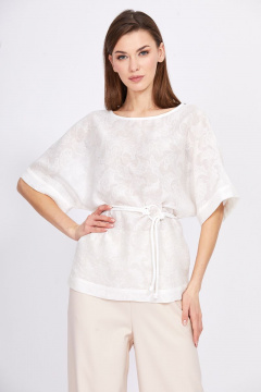 Брюки классические из текстиля с эластичной тесьмой EOLA 2394 бежевый - фото 3