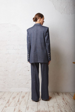 Костюм серый деловой демисезонный из текстиля DAVYDOV 6224.1 - фото 2