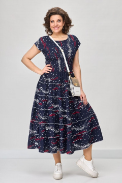 Платье летнее приталенное с воланами и кокеткой Solomeya Lux 947B - фото 2