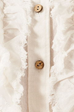 Блуза из хлопка с рукавом 54см, классика для лета Панда 130540w белый - фото 3