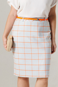 летняя миди юбка из текстиля с ярким принтом Панда 149450w мультиколор - фото 2