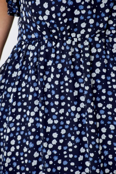 Платье из шифона нарядное с рукавом-волан и тесьмой Solomeya Lux 782C - фото 3