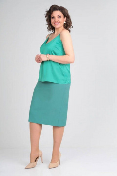 Топ из атласа с регулируемыми бретелями Takka Plus 22-153/6 - фото 1