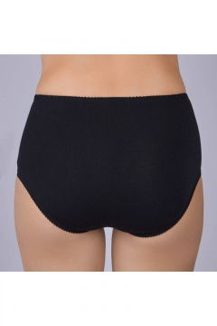 Трусы из хлопка с отделкой из кружева, черный Verally 1093-2 черный - фото 2