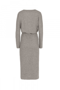 Платье на каждый день, демисезонное, трикотаж-вискоза, серое Elema 5К-12318-1-164 серый - фото 5