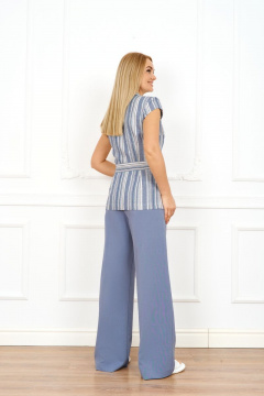 Жакет и брюки из текстиля с отложным воротником Azzara 910Г - фото 3